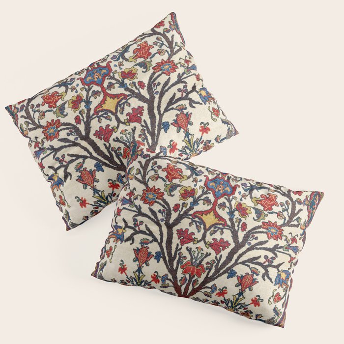 Bakhtiari Khan Central Persian Carpet Print Pillow Sham Gallery Image 1