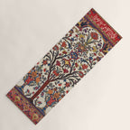 Bakhtiari Khan Central Persian Carpet Print Yoga Mat Gallery Image 1