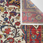 Bakhtiari Khan Central Persian Carpet Print Wall Tapestry Gallery Image 3