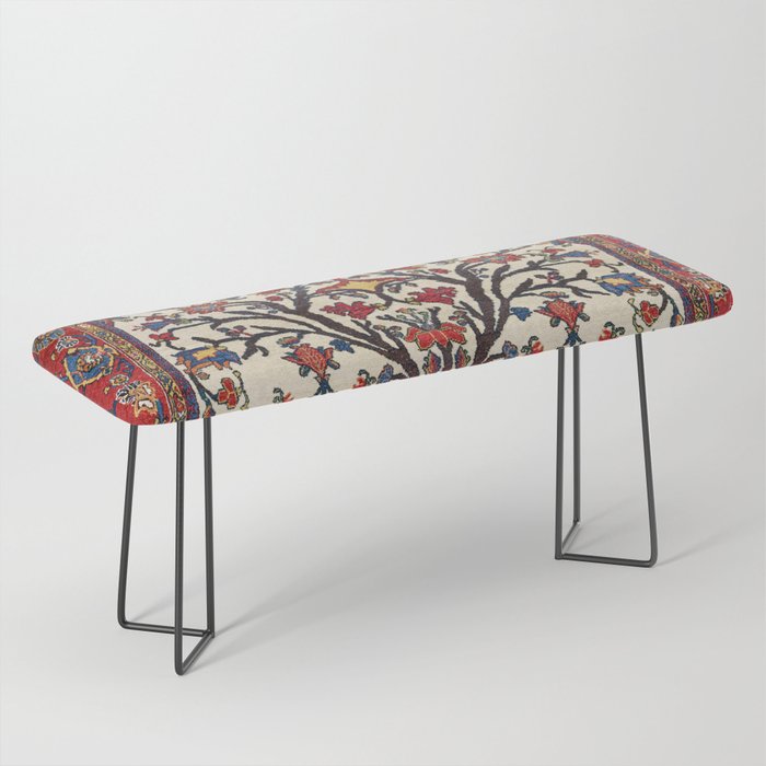 Bakhtiari Khan Central Persian Carpet Print Bench Gallery Image 1