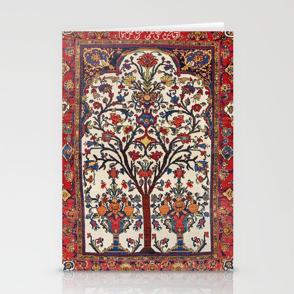 Bakhtiari Khan Central Persian Carpet Print Stationery Card Gallery Image 2