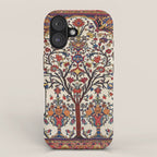 Bakhtiari Khan Central Persian Carpet Print iPhone Case Gallery Image 1