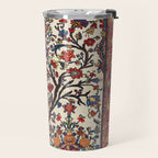 Bakhtiari Khan Central Persian Carpet Print Travel Mug Gallery Image 2