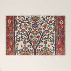 Bakhtiari Khan Central Persian Carpet Print Welcome Mat Gallery Image 1
