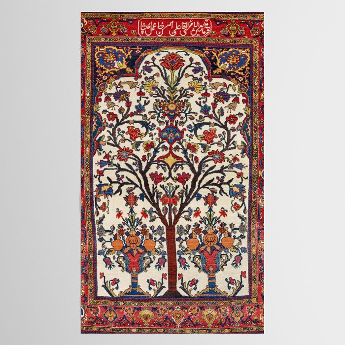 Bakhtiari Khan Central Persian Carpet Print Tablecloth Gallery Image 2