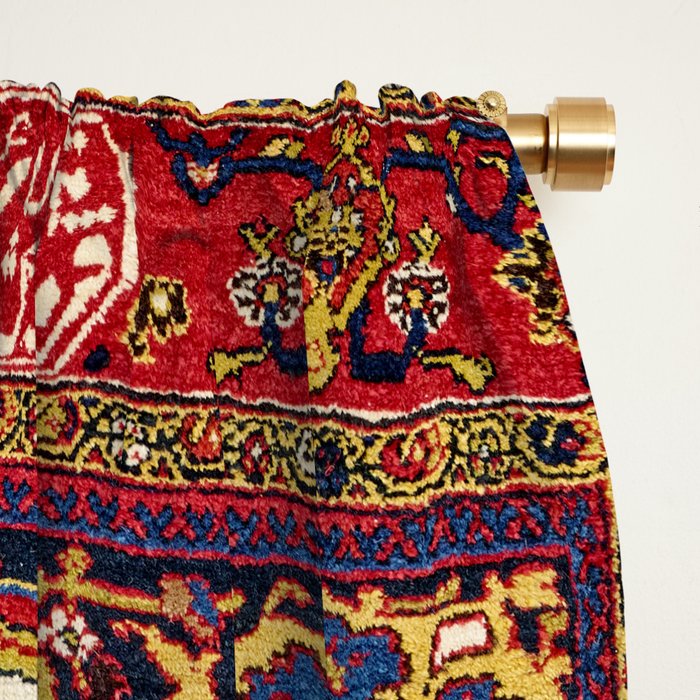 Bakhtiari Khan Central Persian Carpet Print Window Curtain Gallery Image 2