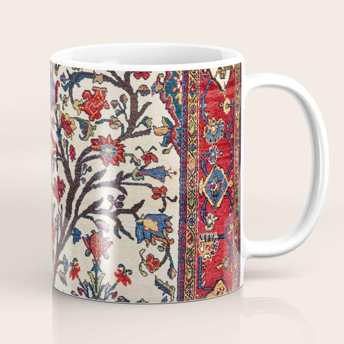 Bakhtiari Khan Central Persian Carpet Print Coffee Mug Gallery Image 1