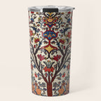 Bakhtiari Khan Central Persian Carpet Print Travel Mug Gallery Image 1