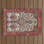 Bakhtiari Khan Central Persian Carpet Print Outdoor Rug Gallery Image 1