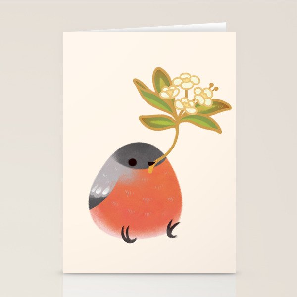 Eurasian bullfinch 2 Stationery Card Gallery Image 2
