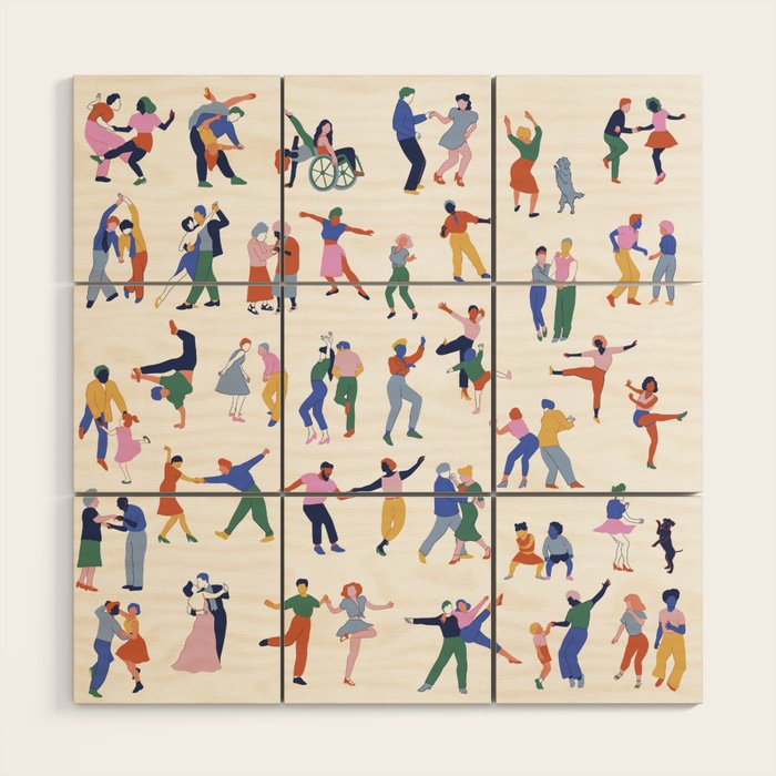 The Evolution of Dance Wood Wall Art Gallery Image 1
