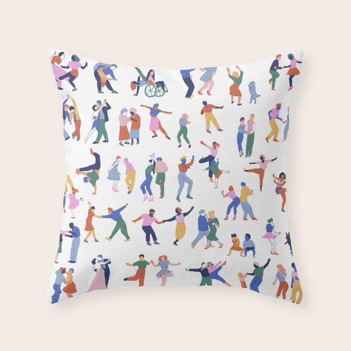 The Evolution of Dance Throw Pillow Gallery Image 6