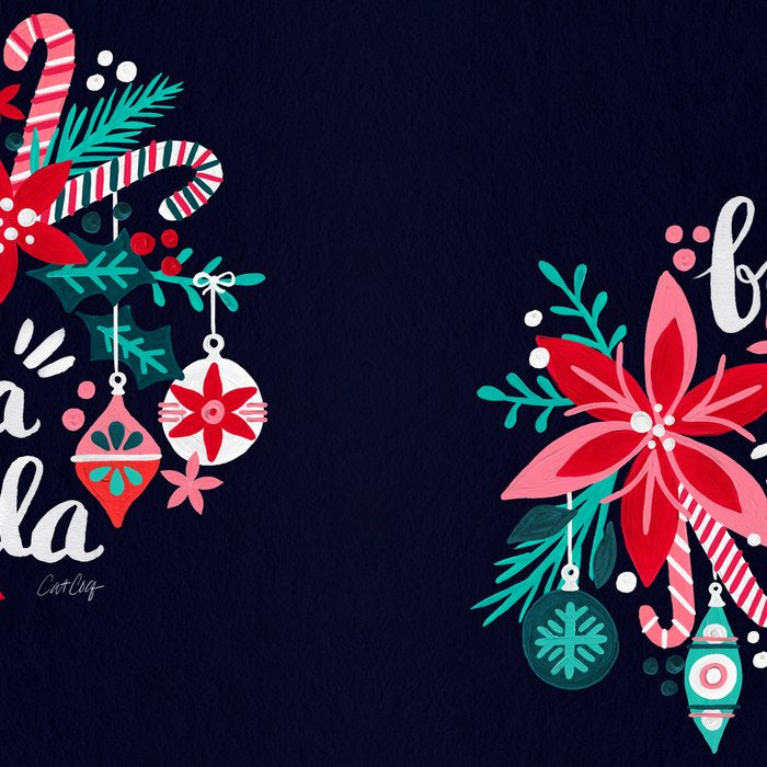 Fa La La Bouquet - Navy Coffee Mug Gallery Image 2