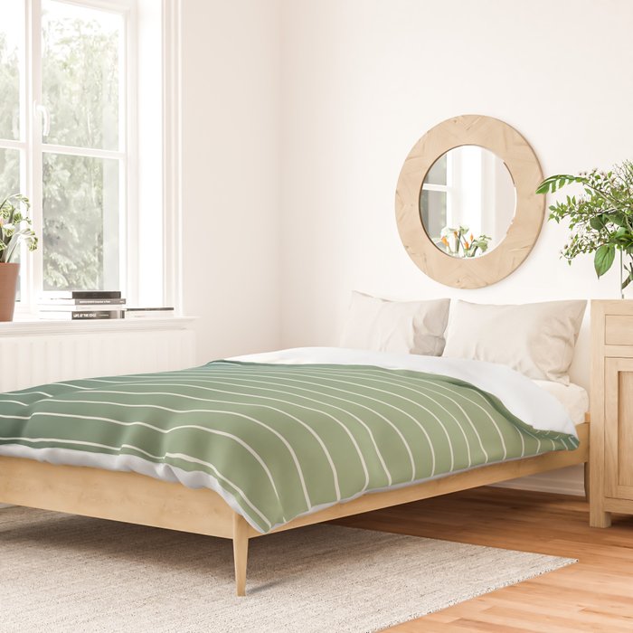 Ombre Arch XIV Green Gradient Modern Geometric Lines Duvet Cover Gallery Image 2