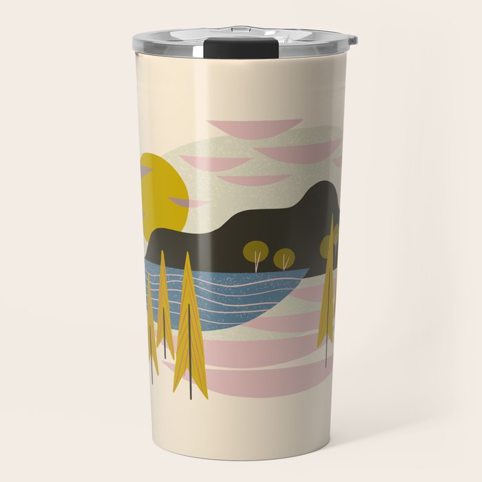Alpine Forest Landscape Travel Mug Gallery Image 1