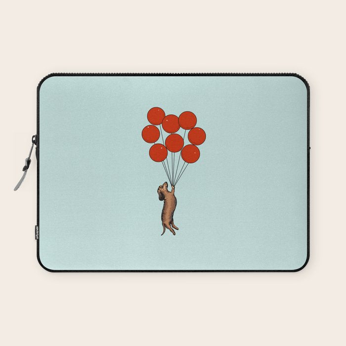 I Believe I Can Fly Dachshund Laptop Sleeve Gallery Image 1