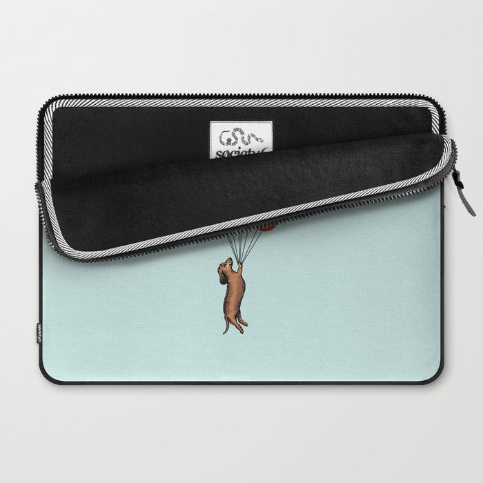 I Believe I Can Fly Dachshund Laptop Sleeve Gallery Image 2