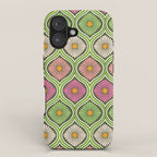 Groovy 70s Retro Mod Daisy Flowers iPhone Case Gallery Image 1