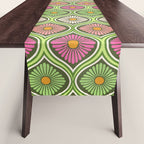 Groovy 70s Retro Mod Daisy Flowers Table Runner Gallery Image 1
