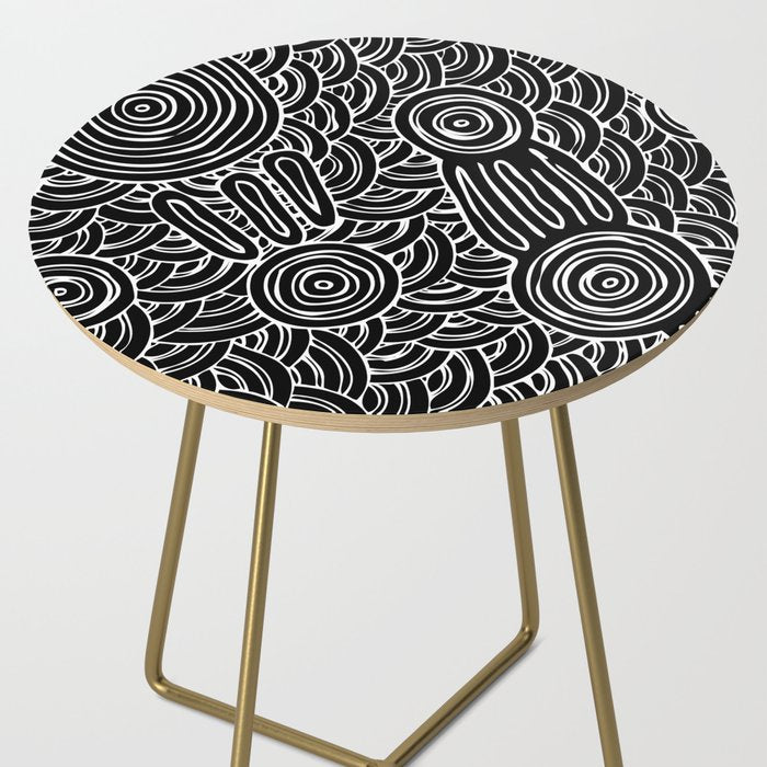 Aboriginal Art Authentic - Meeting Places Side Table Gallery Image 2