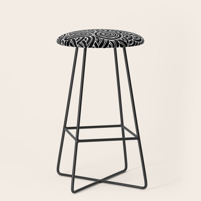 Aboriginal Art Authentic - Meeting Places Stool Gallery Image 1