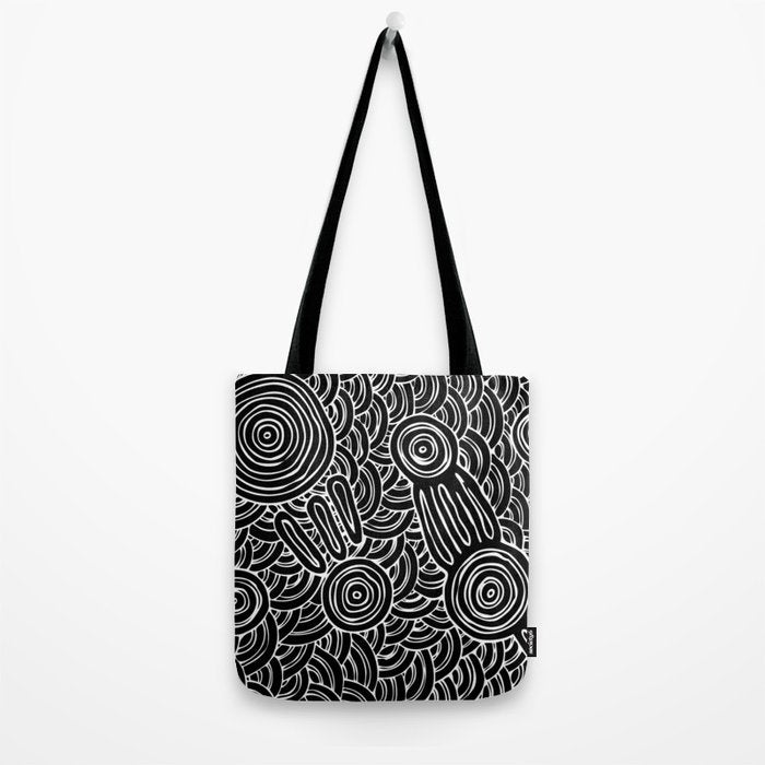 Aboriginal Art Authentic - Meeting Places Tote Bag Gallery Image 2