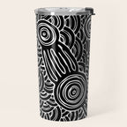 Aboriginal Art Authentic - Meeting Places Travel Mug Gallery Image 2