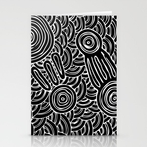 Aboriginal Art Authentic - Meeting Places Stationery Card Gallery Image 2