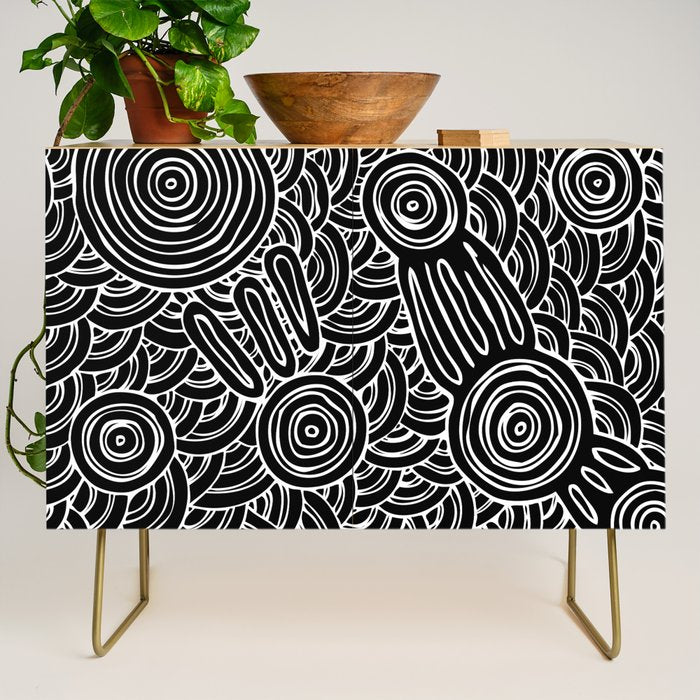 Aboriginal Art Authentic - Meeting Places Credenza Gallery Image 1