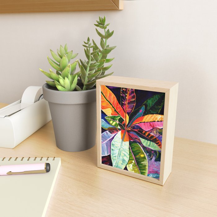 Kauai Croton Leaves Mini Art Print Gallery Image 2