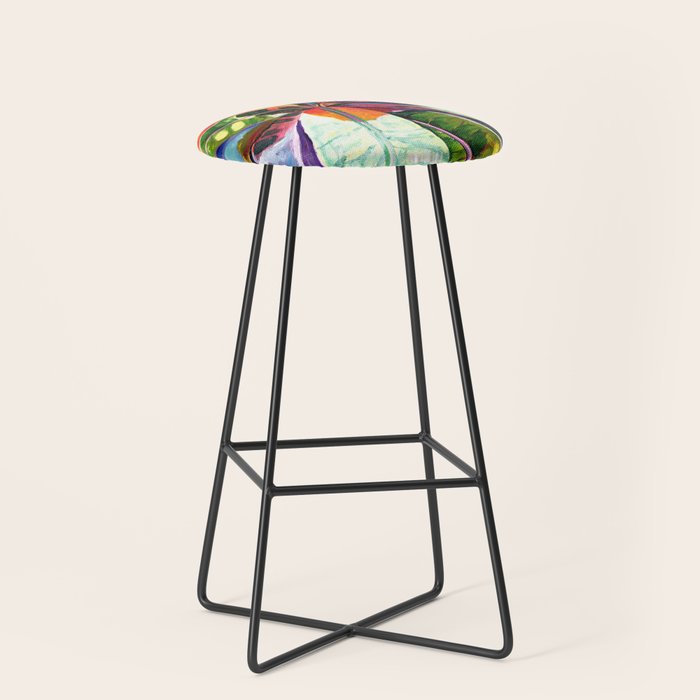 Kauai Croton Leaves Stool Gallery Image 1