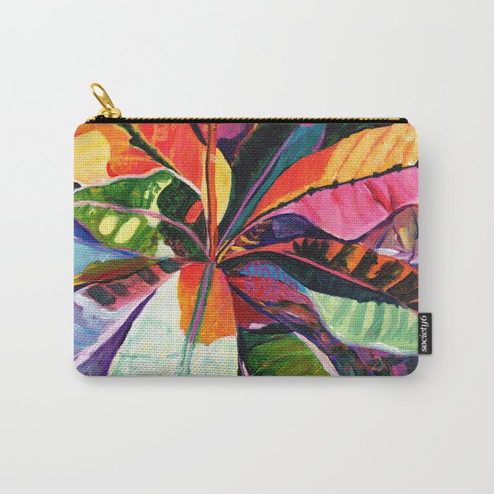 Kauai Croton Leaves Carry All Pouch Gallery Image 1