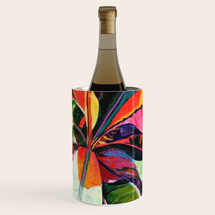 Kauai Croton Leaves Wine Chiller