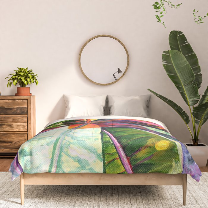 Kauai Croton Leaves Comforter Gallery Image 3