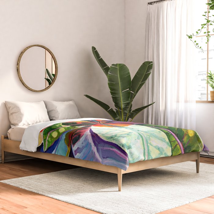 Kauai Croton Leaves Comforter Gallery Image 2
