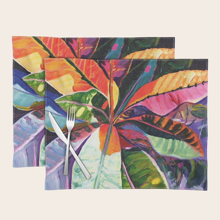 Kauai Croton Leaves Placemat
