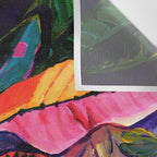 Kauai Croton Leaves Wall Tapestry Gallery Image 3