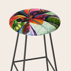 Kauai Croton Leaves Stool Gallery Image 2