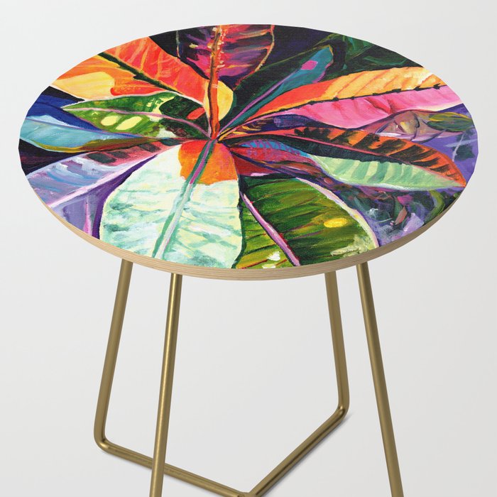 Kauai Croton Leaves Side Table Gallery Image 2
