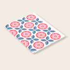 Retro Floral Seamless Pattern in Pink and Blue Notebook Gallery Image 2