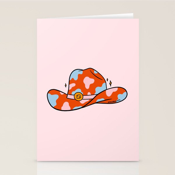 Cancer Cowboy Hat Stationery Card Gallery Image 2