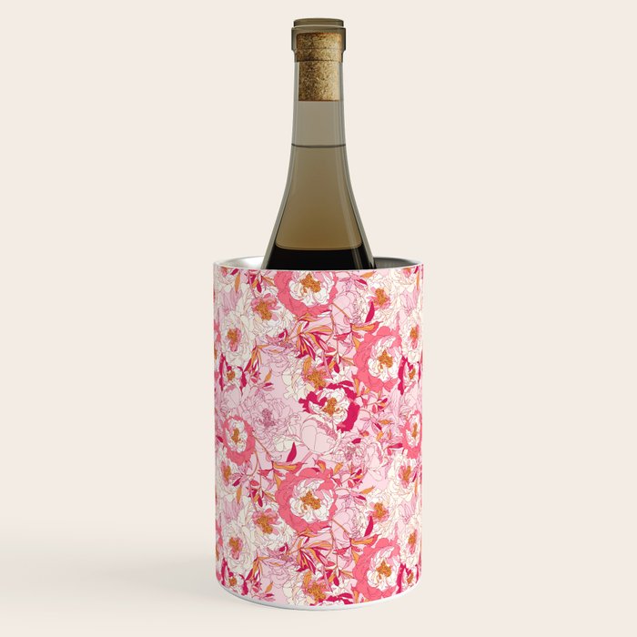 Pink flowers of peonies Wine Chiller Gallery Image 2
