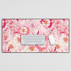 Pink flowers of peonies Desk Mat Gallery Image 1