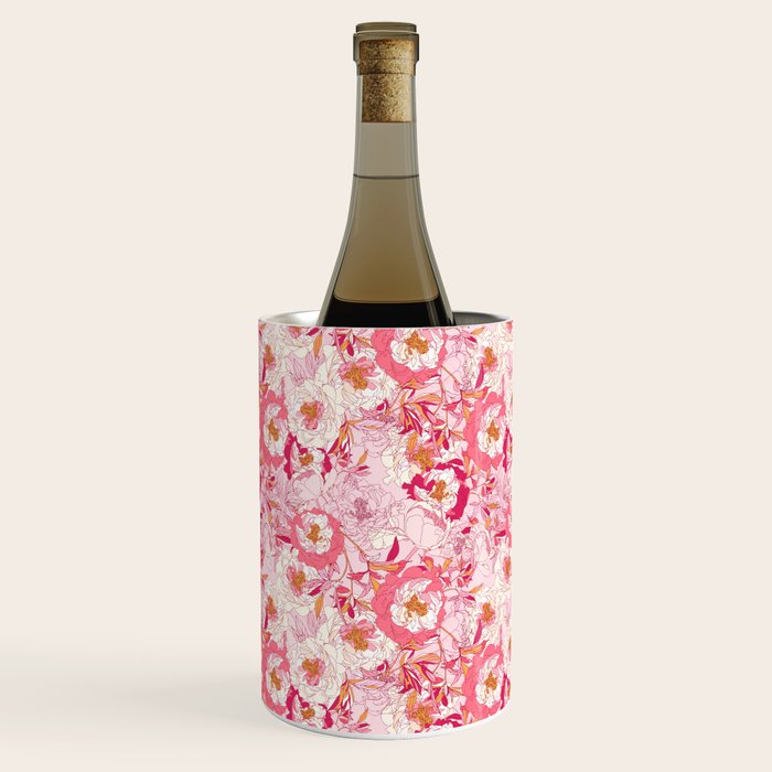 Pink flowers of peonies Wine Chiller Gallery Image 1