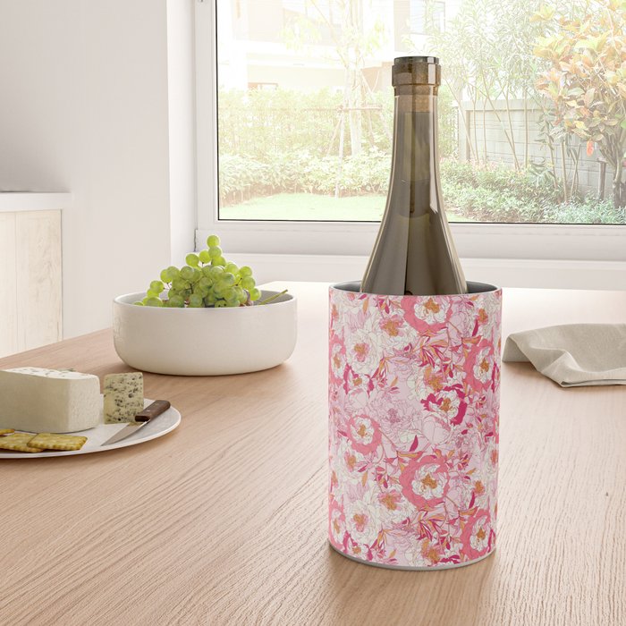 Pink flowers of peonies Wine Chiller Gallery Image 4