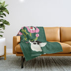 Spooky Flower Ideas Throw Blanket Gallery Image 1
