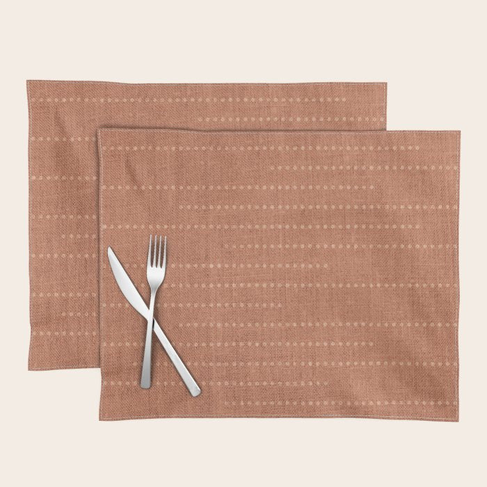 Minimalist Earthy Boho Chic Terracotta Placemat Gallery Image 1