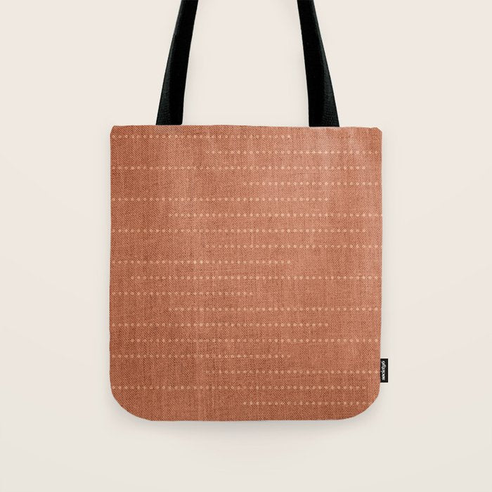 Minimalist Earthy Boho Chic Terracotta Tote Bag Gallery Image 1