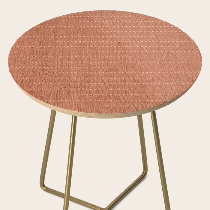 Minimalist Earthy Boho Chic Terracotta Side Table Gallery Image 2