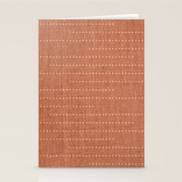 Minimalist Earthy Boho Chic Terracotta Stationery Card Gallery Image 2